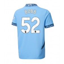 Manchester City Oscar Bobb #52 Hemmatröja 2024-25 Korta ärmar